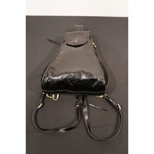 Hobo International Black Leather crossbody Backpack Purse